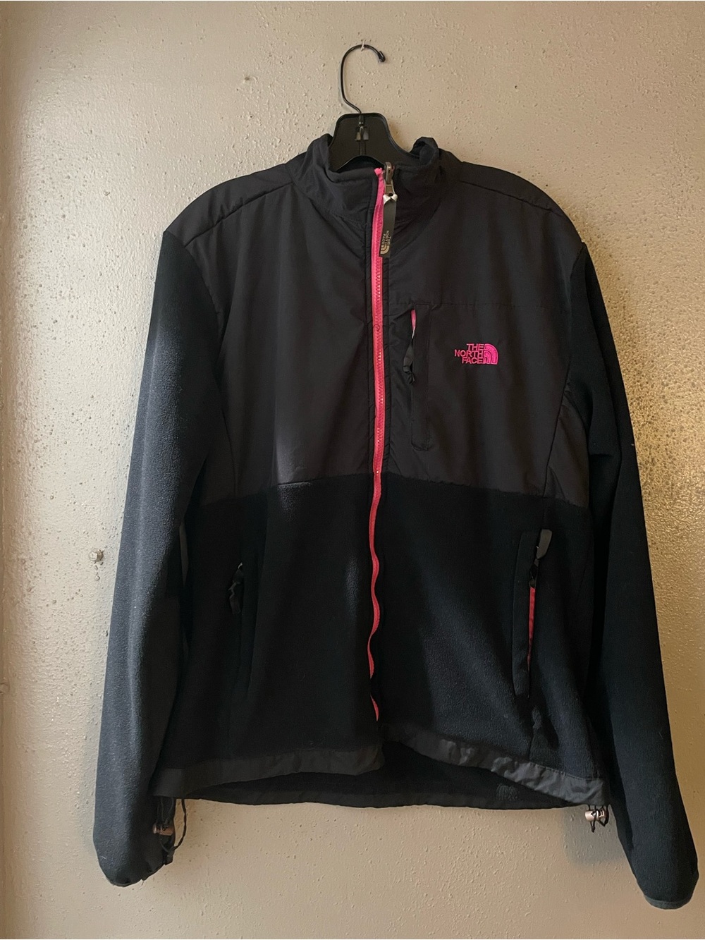 The North Face Women’s Black Jacket with Pink Accents